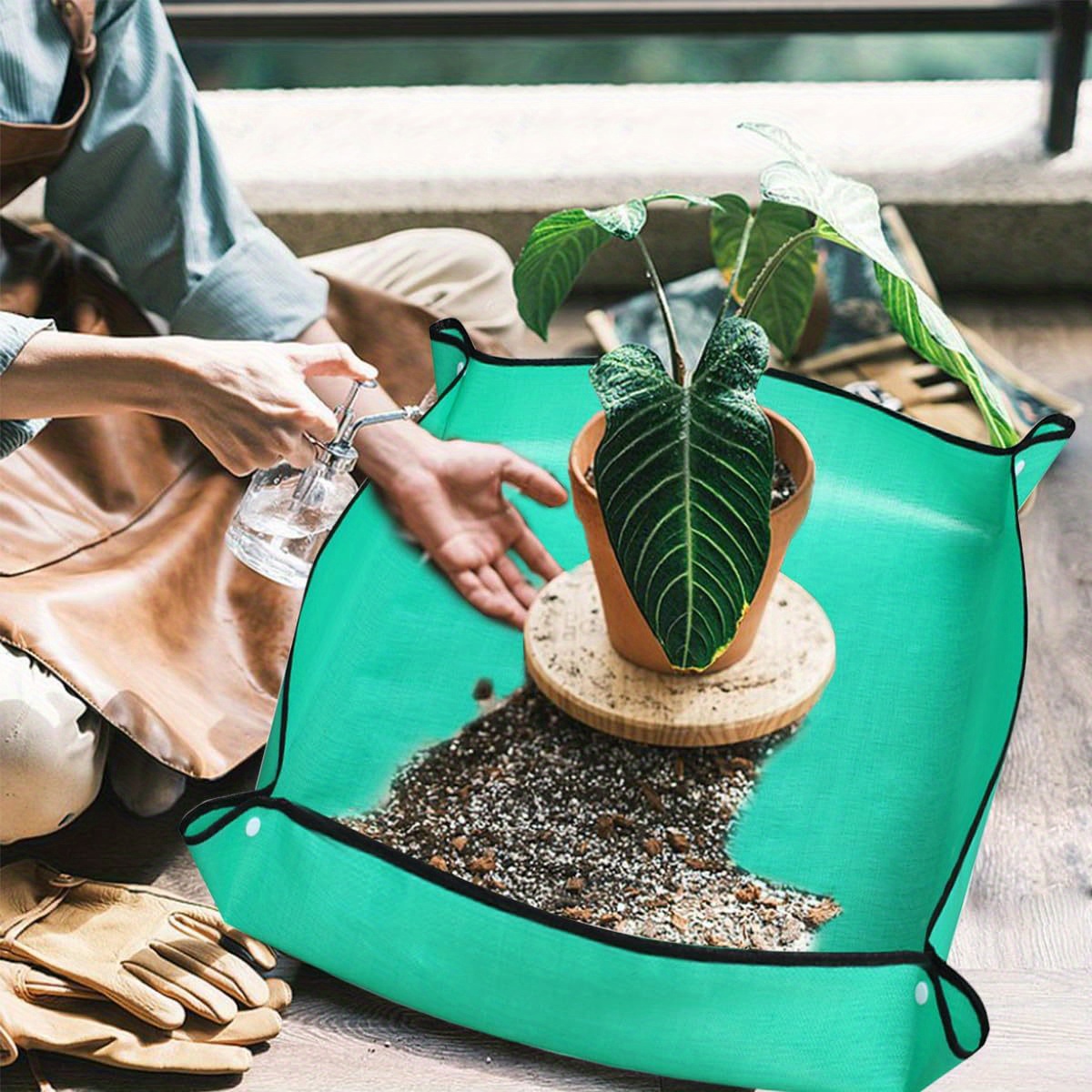 แผ่นรองปลูกต้นไม้กันน้ำ แผ่นรอ - Repotting Mat บทวิจารณ์และราคา